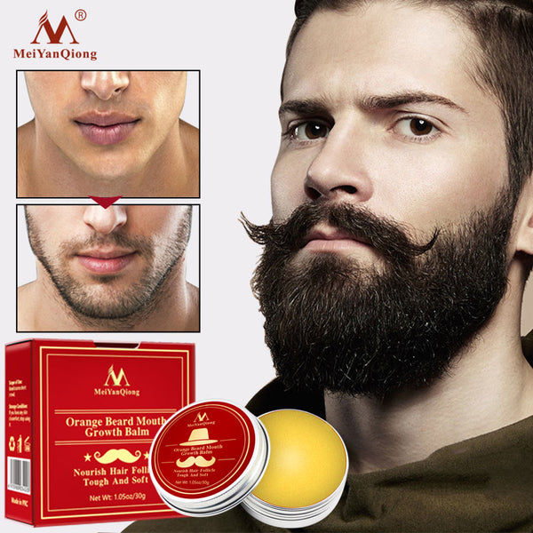 1Pc Professional Natural Beard Growth Conditioner Balm Organic Moustache Conditioner Beard Wax For Caring Smooth Styling TSLM2